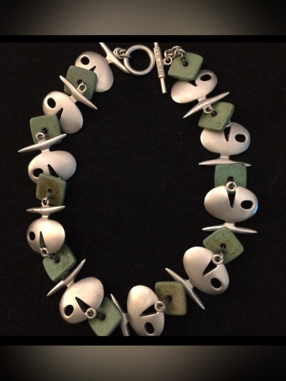 BICHE DE BERE PARIS Vintage Art Collar Statement Necklace 18”